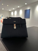 Load image into Gallery viewer, DAWODY Luxury bag made from Mango Leather Cayman Black UNIQUE 1 IN THE WORLD. - dawody-science-fashion
