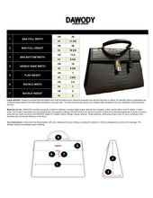 Load image into Gallery viewer, DAWODY Luxury bag made from Mango Leather Cayman Black UNIQUE 1 IN THE WORLD. - dawody-science-fashion
